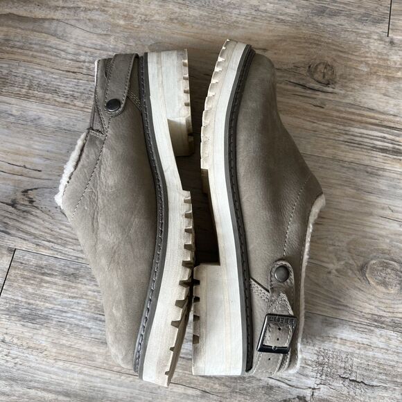 LL Bean Clogs Camden Hill Lined Women's 9 Gray Brown - Picture 3 of 13